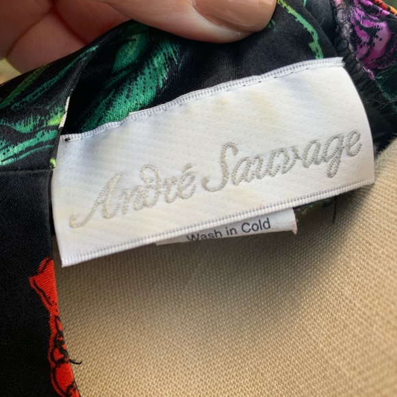 Vintage Silky Floral Blouse - Picture 6 of 12